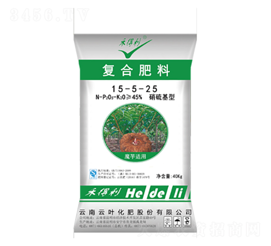 魔芋專用硝硫基復(fù)合肥料15-5-25-云葉股份