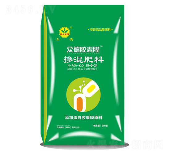 摻混肥料15-6-24-眾德膠囊膜-眾德肥料