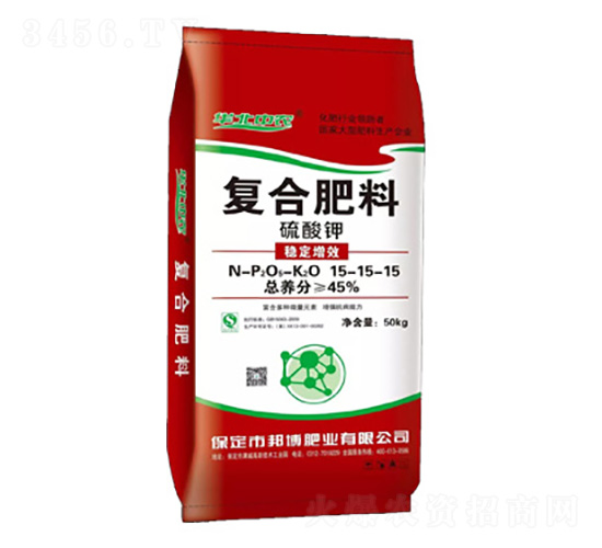 硫酸鉀穩(wěn)定增效復(fù)合肥料15-15-15-邦博肥業(yè)