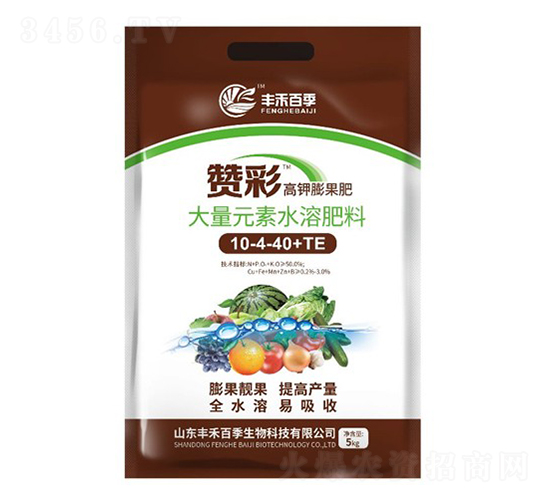 高鉀膨果型大量元素水溶肥料10-4-40+TE-贊彩-華茂農(nóng)業(yè)