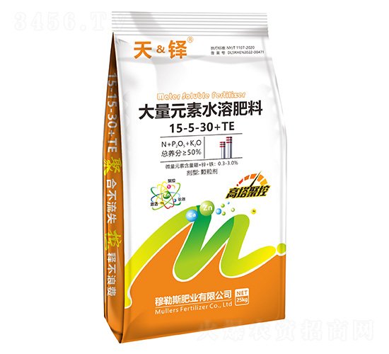 大量元素水溶肥料15-5-30+TE-天&鐸-穆勒斯